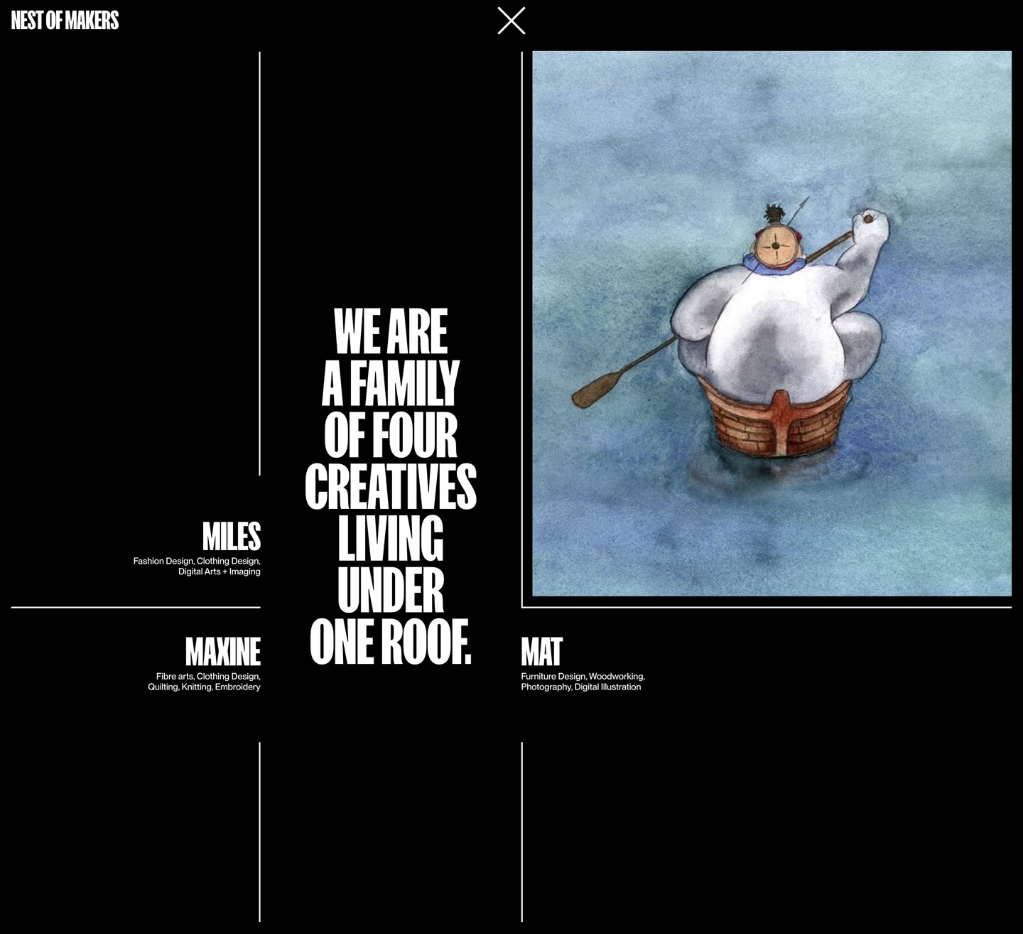 Website main menu (Cole highlight)